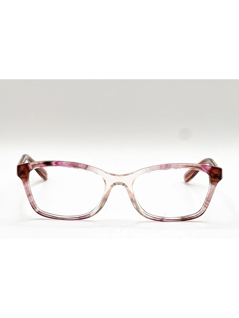 Coach HC 6181 5656 Transparent Pink Ombre Rectangle Eyeglass Frames 54-17-140